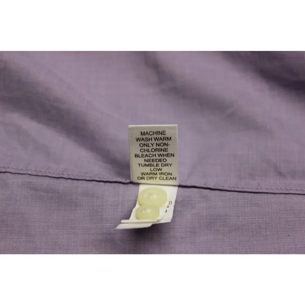 Banana Republic men's soft‎ wash light purple short sleeve button down shirt XL
